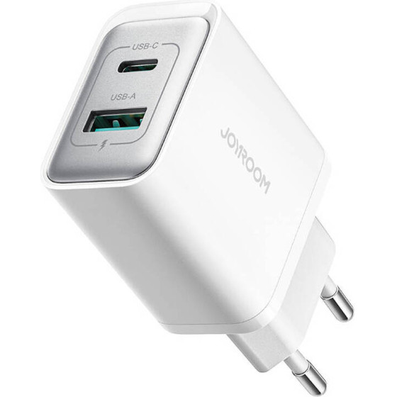 Joyroom TCF15 Dual-Port (A+C) 30W Power Charger (white) - (JR-TCF15)