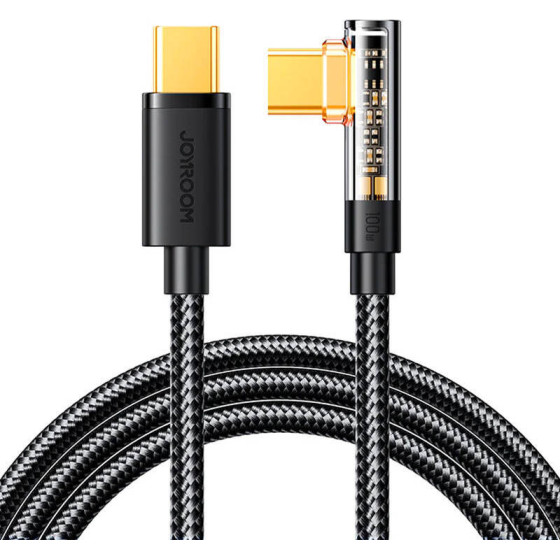 Joyroom Usb To USB-C Angle 20W 1.2m Cable (black) - (S-CC100A6)