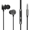 Joyroom Wired Earphones JR-EW03, Half In Ear (Dark Grey) - (JR-EW03 Dark Gray)