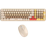 MOFII Baby Bear Wireless Keyboard + Mouse Set (beige) - (SMK-682M8AG Beige)