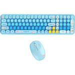 MOFII Baby Bear Wireless Keyboard + Mouse Set (blue) - (SMK-682M8AG Blue)