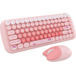 MOFII Candy New 2.4G Wireless Keyboard + Mouse Set (Pink) - (Candy New SMK632M3AG)