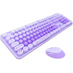 MOFII Sweet New 2.4G Wireless Keyboard + Mouse Set (Purple) - (New SMK-623387AG)