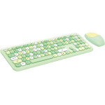 MOFII Wireless Keyboard + Mouse Set 666 2.4G (Green) - (SMK-666395AG Green)