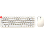 MOFII Wireless Keyboard + Mouse Set Bean 2.4G (White-Beige) - (SMK-676367A WB)