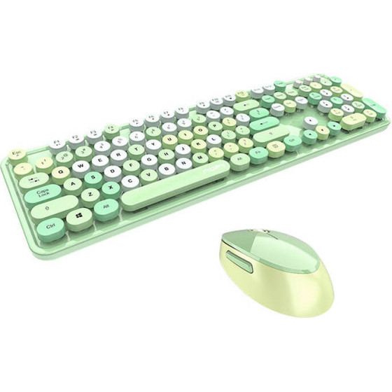 MOFII Wireless Keyboard + Mouse Set Sweet 2.4G (green) - (SMK-623387AG Green)