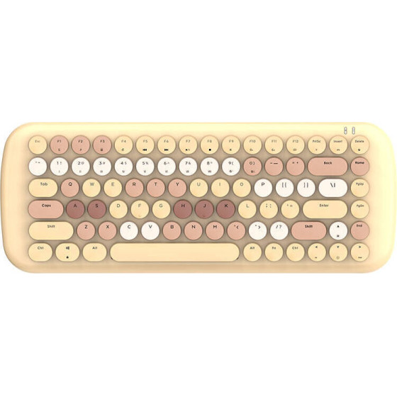 MOFII Wireless Mechanical Keyboard With Bluetooth Romi 2.4G (Brown) - (Romi SK-645)