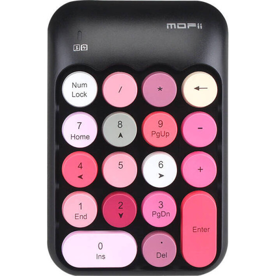 MOFII Wireless Numeric Keypad X910 Black+Red - (X910 Black/Red)