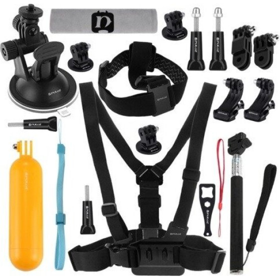 Puluz Accessories Ultimate Combo Kits For Sports Cameras 20 In 1 - (PKT18)