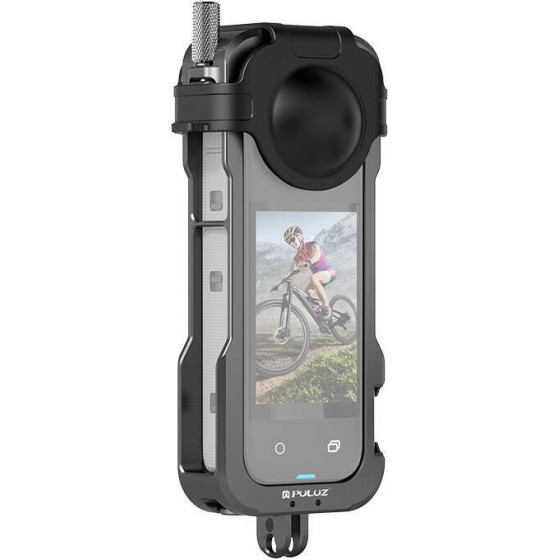 Puluz Metal Protective Cage With Lens Cover For Insta360 X4 - (PU981B)
