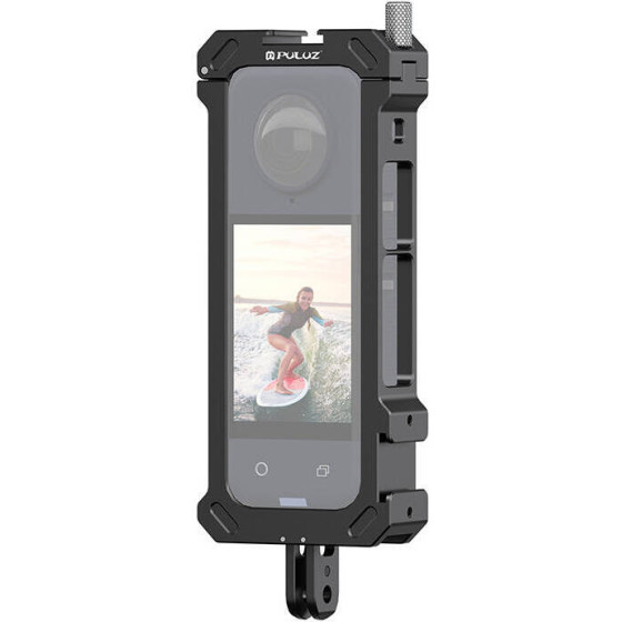 Puluz Metal Protective Cage With Tripod Adapter For Insta360 X4 - (PU941B)