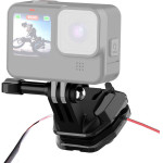 Puluz Motorcycle Windshield Mount Clip For Action Cameras (Black) - (PU942B)