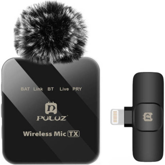 Puluz Wireless Lavalier Microphone (lightning) - (PU647B)
