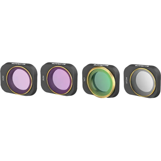 Sunnylife Set Of 4 Filters UV+CPL+ND4+ND8 For Dji Mini 3 Pro - (MM3-FI418)