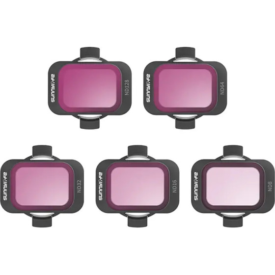 Sunnylife Set Of 5 Filters Nd 8/16/32/64/128 For Dji Avata 2 - (AT2-FI795)