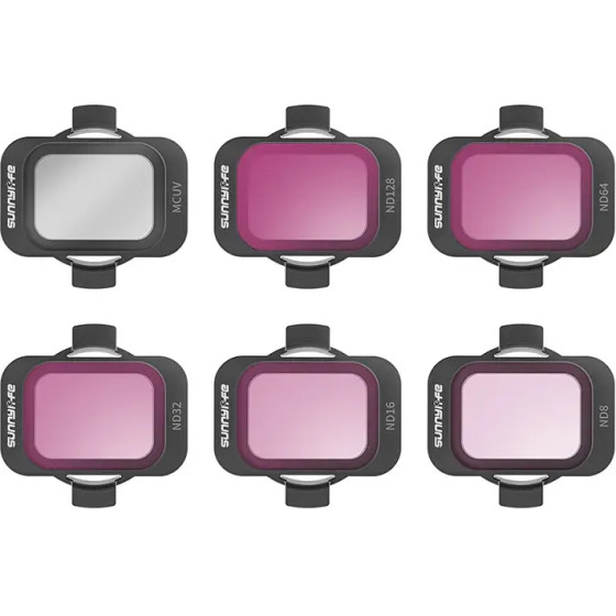 Sunnylife Set Of 6 Filters MCUV, ND8/16/34/64/128 For Dji Avata 2 - (AT2-FI796)