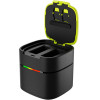 Telesin Box dual-Channel Charger For Gopro Hero 12/ 11 / 10 / 9 (Fast charging) - (FCC-001)