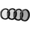 Telesin Filter Set CPL/ND8/ND16/ND32 For Dji Action 3 / 4 - (OA-FLT-005)
