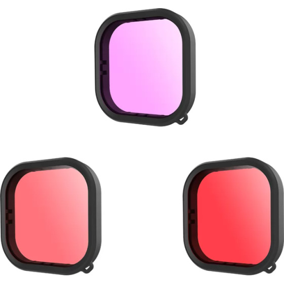 Telesin Lens Waterproof Filter Set For Gopro Hero 9 / Hero 10 / Hero 11 / Hero 12 - (GP-FLT-904)