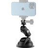 Telesin Universal Suction Cup Holder With Phone Holder And Action Camera Mounting - (TE-SUC-012)