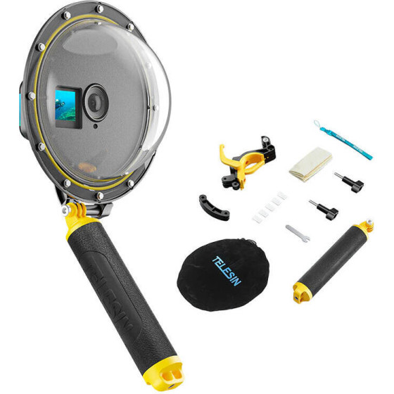 Telesin Waterpoof Dome Port For Dji Action 4 / 3 - (OA-DMP-001)