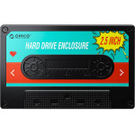 Orico 2580 HDD/Ssd 2.5'' Drive enclosure, 5Gbps, USB-A To Usb Micro-B (black) - (2580U3-V1-BK-EP-IP)