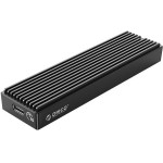 Orico ��������� ������� ������ Nvme M.2, 10gbps, USB-A �� USB-C + USB-C �� USB-C (�����) - (M2PV-C3-BK-BP-IP)