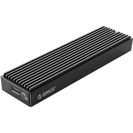 Orico ��������� ������� ������ Nvme M.2, 10gbps, USB-A �� USB-C + USB-C �� USB-C (�����) - (M2PV-C3-BK-BP-IP)