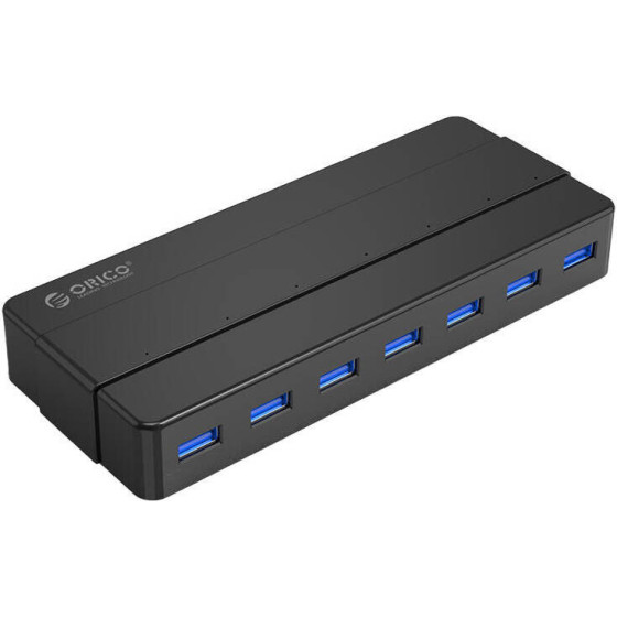 Orico Hub 7xUsb 3.0 (black) - (H7928-U3-V1-EUBKBPIP)