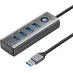 Orico PDD4U Usb To 4x Usb 3.0 Hub Adapter (gray) - (PDD4U-U3-015-GY-EPIP)