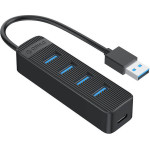 Orico TWU3 Usb To 4x Usb 3.0 Hub Adapter (black) - (TWU3-4A-BK-EP-IP)