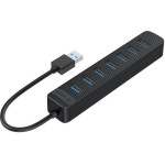 Orico TWU3 Usb To 7x Usb 3.0 Hub Adapter (black) - (TWU3-7A-BK-EP-IP)