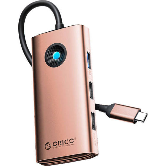 Orico Type-C 6in1 Hub Multifunction Docking Station (Rose gold) - (PW11-6PR-RG-EP)