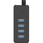 Orico W5P-030 Usb To 4x Usb 3.0 Hub Adapter (black) - (W5P-U3-030-BK-EP-IP)