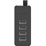Orico W5P-100 Usb To 4x Usb 2.0 Hub Adapter (black) - (W5P-U2-100-BK-EP-IP)