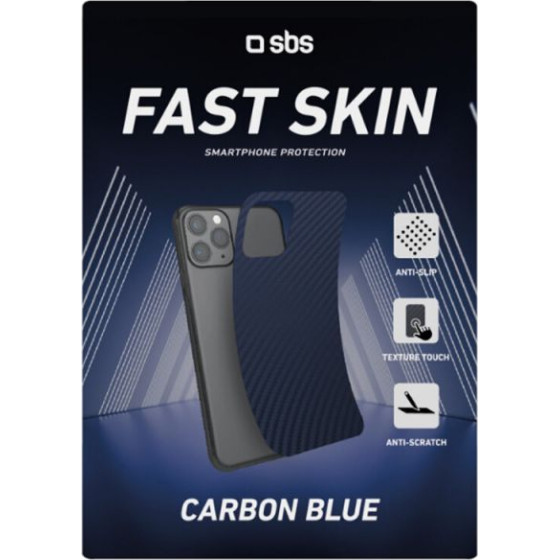 SBS Fast Skin Sheet Carbon Look Blue - (SKINSHEETCBNB)