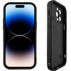 Volte-Tel ���� Iphone 14 Pro 6.1'' Silicon Tpu With Strap Full Camera Protection Black With Black HEARTS