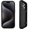 Volte-Tel ���� Iphone 15 Pro Max 6.7'' Silicon Tpu With Strap Full Camera Protection Black With Black HEARTS