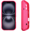 Volte-Tel ���� Iphone 16 6.1'' Silicon Tpu With Strap Full Camera Protection Pink With Pink HEARTS