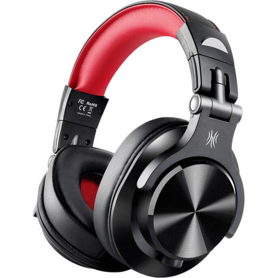 OneOdio A71 Wired Headphones (Black And Red) - (A71 Red Black)