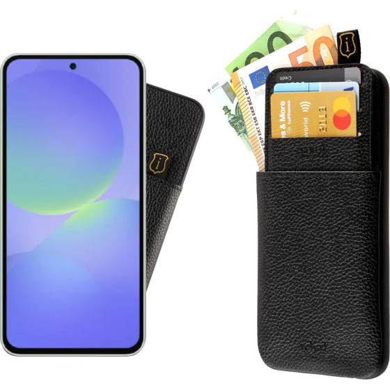 Idol 1991 ���� Samsung A36 5G A366 6.64'' ANTI-Rfid Leather Smart Wallet Camera Guard BLACK