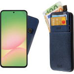 Idol 1991 ���� Samsung A56 5G A566 6.64'' ANTI-Rfid Leather Smart Wallet Camera Guard BLUE