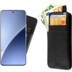 Idol 1991 ���� Xiaomi 15 Pro 5G 6.73'' ANTI-Rfid Leather Smart Wallet Camera Guard BLACK