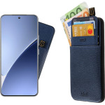Idol 1991 ���� Xiaomi 15 Pro 5G 6.73'' ANTI-Rfid Leather Smart Wallet Camera Guard BLUE