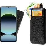 Idol 1991 ���� Xiaomi Redmi Note 14 5G 6.67'' ANTI-Rfid Leather Smart Wallet Camera Guard BLACK