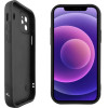 Volte-Tel ���� Iphone 12 6.1'' Silicon Tpu With Strap Full Camera Protection Black With Black BUTTERFLIES