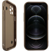 Volte-Tel ���� Iphone 12 Pro 6.1'' Silicon Tpu With Strap Full Camera Protection Brown With White BUTTERFLIES