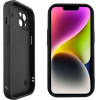 Volte-Tel ���� Iphone 14 6.1'' Silicon Tpu With Strap Full Camera Protection Black With Black BUTTERFLIES