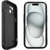 Volte-Tel ���� Iphone 15 6.1'' Silicon Tpu With Strap Full Camera Protection Black With Black BUTTERFLIES