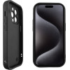 Volte-Tel ���� Iphone 15 Pro 6.1'' Silicon Tpu With Strap Full Camera Protection Black With Black BUTTERFLIES